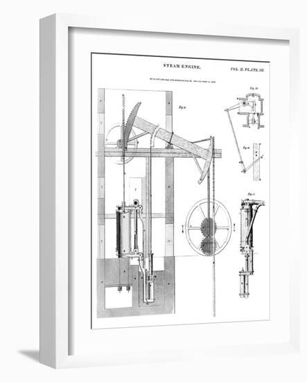 Watt's Steam Engine, Historical Artwork-Library of Congress-Framed Photographic Print