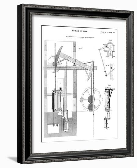 Watt's Steam Engine, Historical Artwork-Library of Congress-Framed Photographic Print