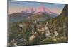 Watzmann Mountain in Berchtesgaden, Germany. Postcard Sent in 1913-German photographer-Mounted Giclee Print