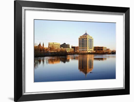 Wausau Seen during the Sunset-benkrut-Framed Photographic Print