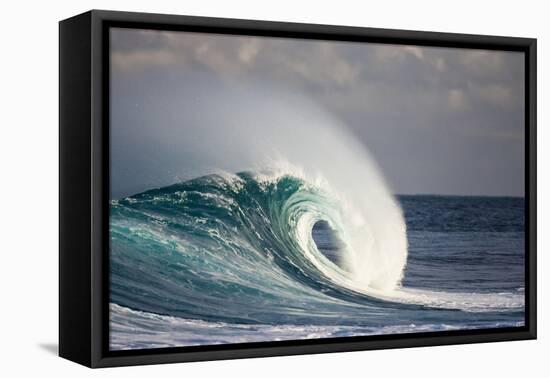 Wave Breaking in Ocean-Jefffarsai-Framed Premier Image Canvas