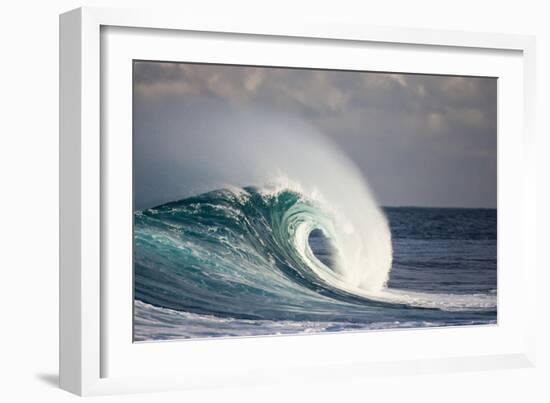Wave Breaking in Ocean-Jefffarsai-Framed Photographic Print