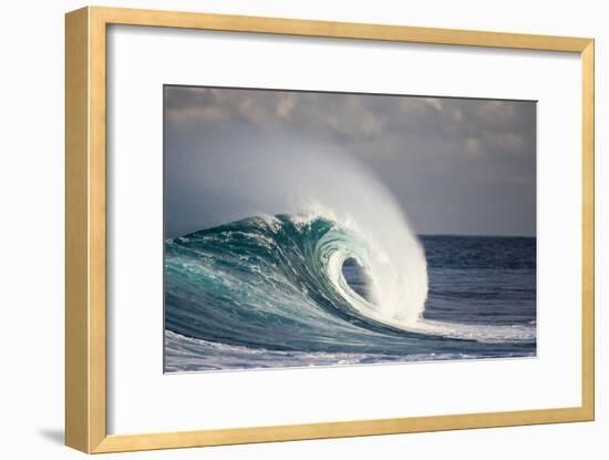 Wave Breaking in Ocean-Jefffarsai-Framed Photographic Print