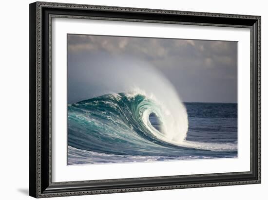 Wave Breaking in Ocean-Jefffarsai-Framed Photographic Print