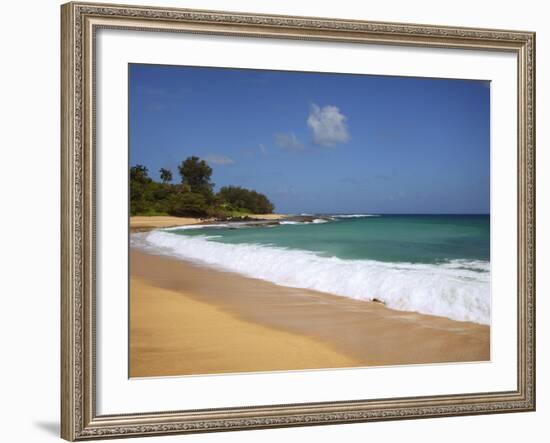 Wave Breaks, Kauai, Hawaii, USA-Dennis Flaherty-Framed Photographic Print