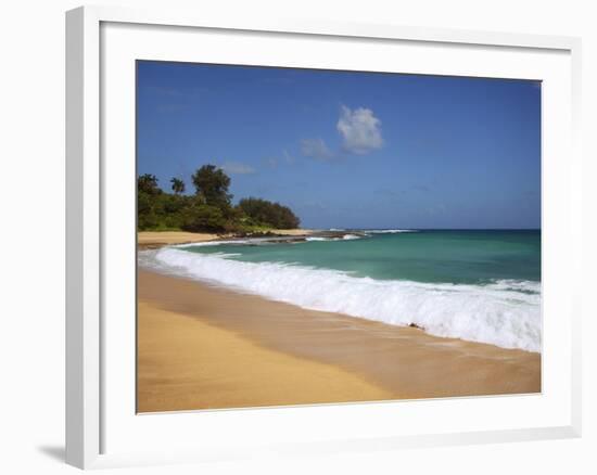 Wave Breaks, Kauai, Hawaii, USA-Dennis Flaherty-Framed Photographic Print