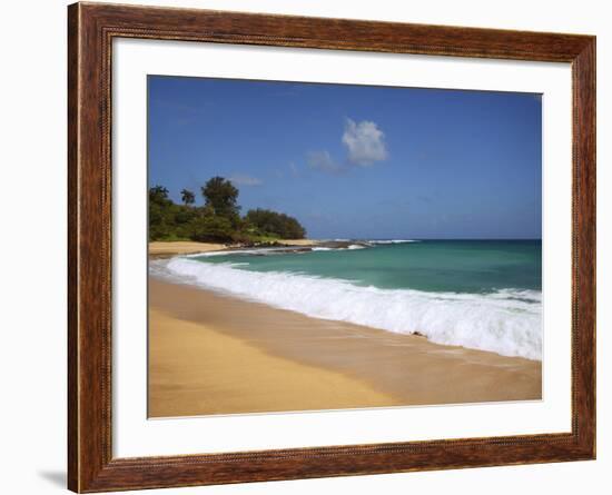 Wave Breaks, Kauai, Hawaii, USA-Dennis Flaherty-Framed Photographic Print