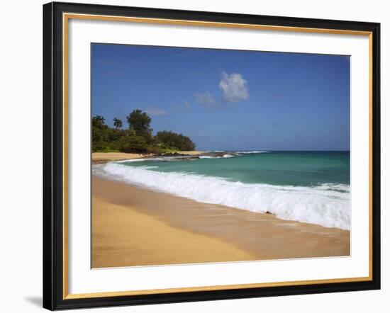 Wave Breaks, Kauai, Hawaii, USA-Dennis Flaherty-Framed Photographic Print