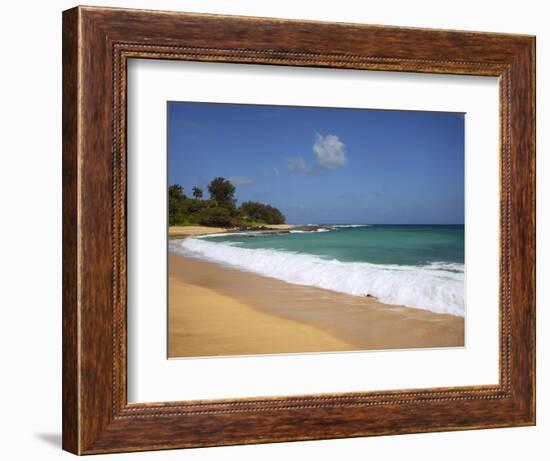 Wave Breaks, Kauai, Hawaii, USA-Dennis Flaherty-Framed Photographic Print