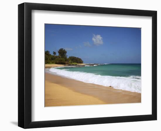 Wave Breaks, Kauai, Hawaii, USA-Dennis Flaherty-Framed Photographic Print