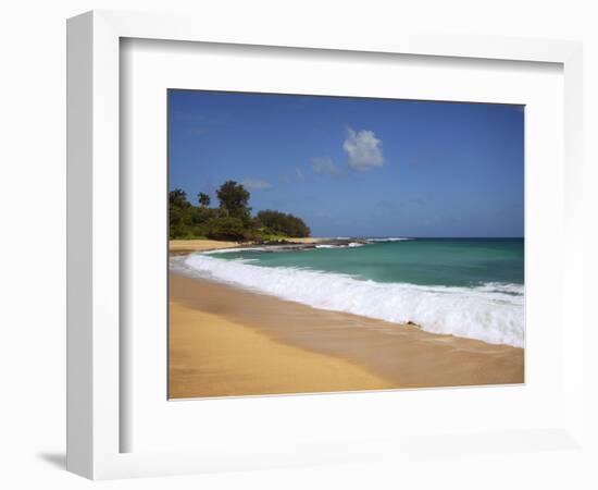 Wave Breaks, Kauai, Hawaii, USA-Dennis Flaherty-Framed Photographic Print