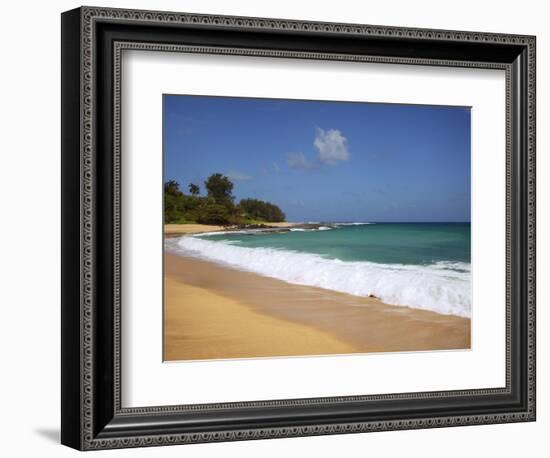 Wave Breaks, Kauai, Hawaii, USA-Dennis Flaherty-Framed Photographic Print