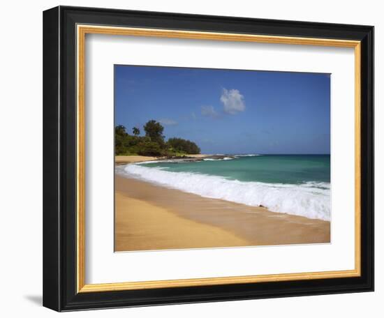 Wave Breaks, Kauai, Hawaii, USA-Dennis Flaherty-Framed Photographic Print