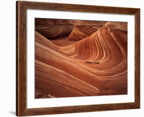 Wave, Coyote Buttes Area, Vermilion Cliffs Wilderness Area, Paria Canyon, Arizona, USA-Adam Jones-Framed Photographic Print