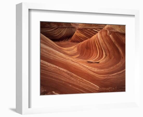 Wave, Coyote Buttes Area, Vermilion Cliffs Wilderness Area, Paria Canyon, Arizona, USA-Adam Jones-Framed Photographic Print