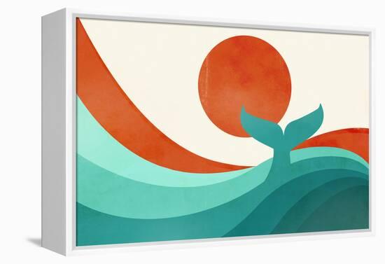 Wave (Day)-Jay Fleck-Framed Stretched Canvas