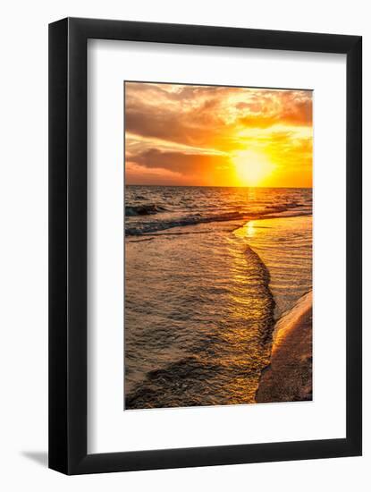 Wave to Sunset-Mary Lou Johnson-Framed Art Print