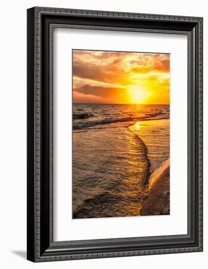 Wave to Sunset-Mary Lou Johnson-Framed Art Print