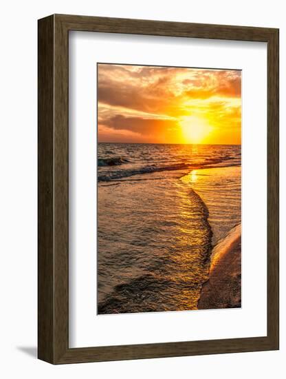 Wave to Sunset-Mary Lou Johnson-Framed Art Print