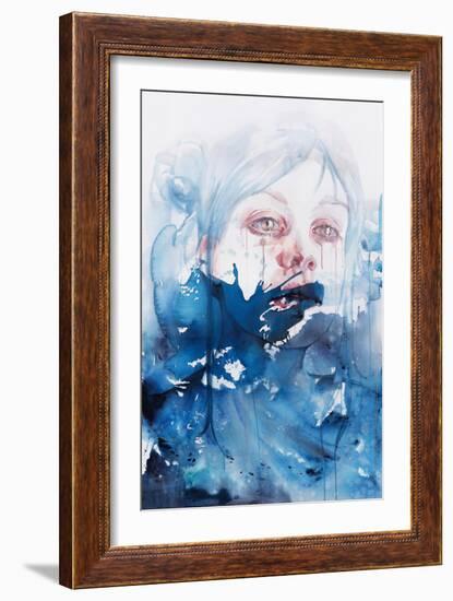 Wave Upon Wave, The Sea Brought Me Here-Agnes Cecile-Framed Art Print