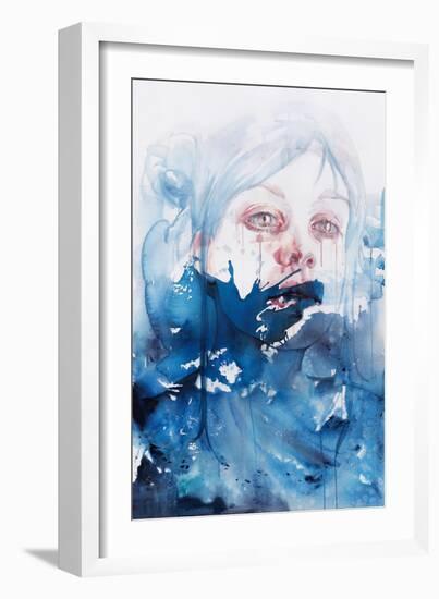 Wave Upon Wave, The Sea Brought Me Here-Agnes Cecile-Framed Art Print