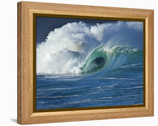 Wave, Waimea, North Shore, Hawaii-Douglas Peebles-Framed Premier Image Canvas