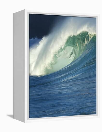 Wave, Waimea, North Shore, Hawaii-Douglas Peebles-Framed Premier Image Canvas