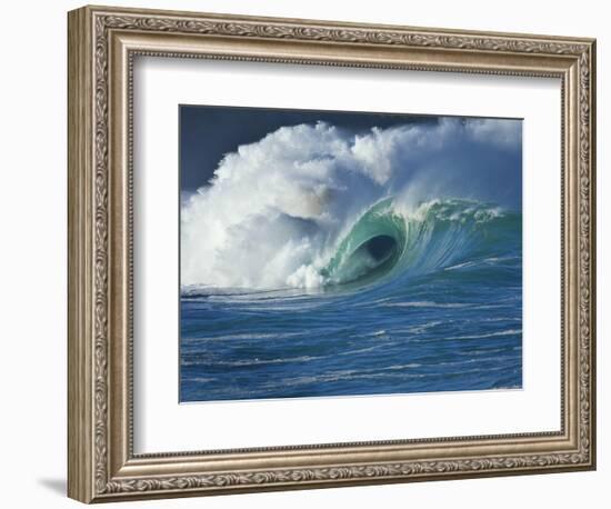 Wave, Waimea, North Shore, Hawaii-Douglas Peebles-Framed Photographic Print