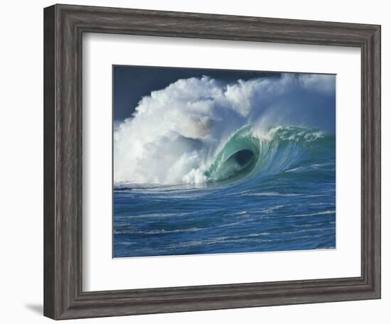 Wave, Waimea, North Shore, Hawaii-Douglas Peebles-Framed Photographic Print