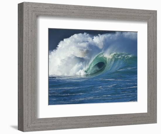 Wave, Waimea, North Shore, Hawaii-Douglas Peebles-Framed Photographic Print