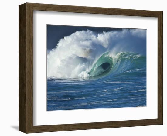 Wave, Waimea, North Shore, Hawaii-Douglas Peebles-Framed Photographic Print