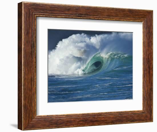 Wave, Waimea, North Shore, Hawaii-Douglas Peebles-Framed Photographic Print