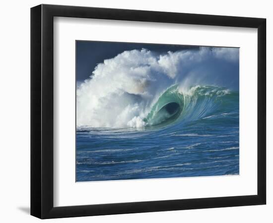 Wave, Waimea, North Shore, Hawaii-Douglas Peebles-Framed Photographic Print