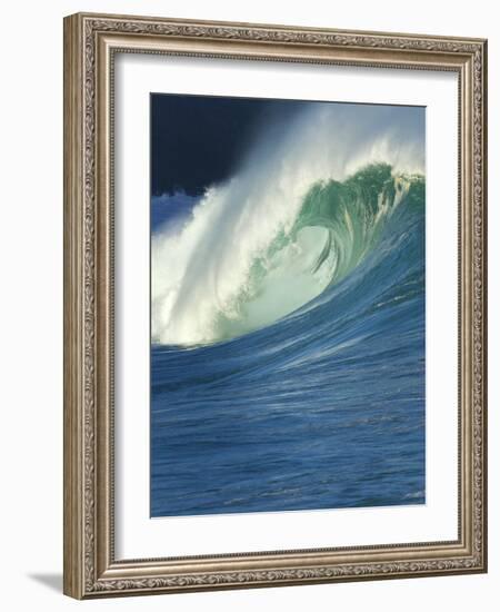 Wave, Waimea, North Shore, Hawaii-Douglas Peebles-Framed Photographic Print