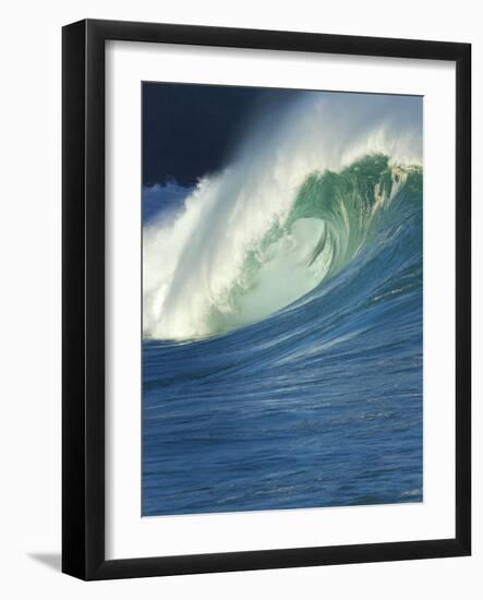 Wave, Waimea, North Shore, Hawaii-Douglas Peebles-Framed Photographic Print