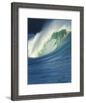 Wave, Waimea, North Shore, Hawaii-Douglas Peebles-Framed Photographic Print