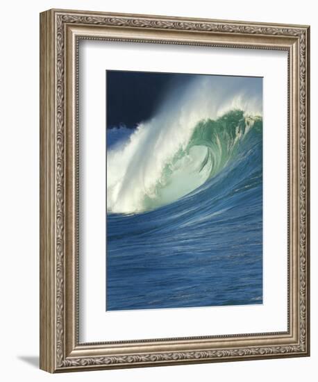 Wave, Waimea, North Shore, Hawaii-Douglas Peebles-Framed Photographic Print