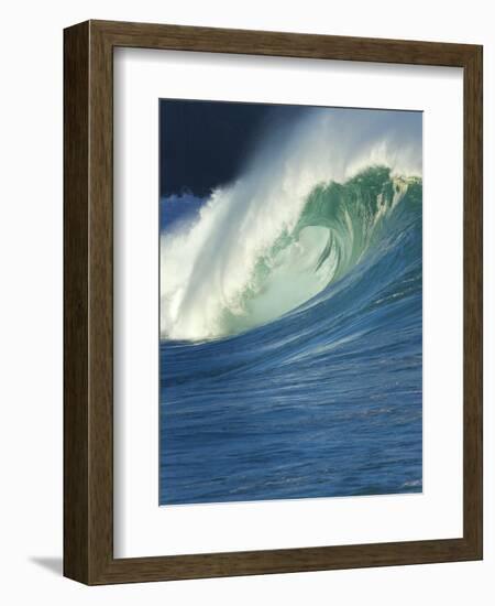 Wave, Waimea, North Shore, Hawaii-Douglas Peebles-Framed Photographic Print