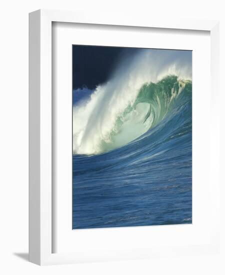 Wave, Waimea, North Shore, Hawaii-Douglas Peebles-Framed Photographic Print