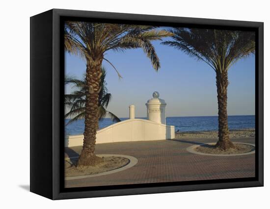 Wave Wall Promenade, Fort Lauderdale, Florida, USA-Fraser Hall-Framed Premier Image Canvas