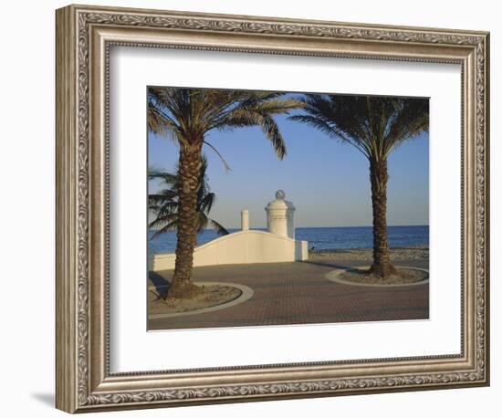 Wave Wall Promenade, Fort Lauderdale, Florida, USA-Fraser Hall-Framed Photographic Print