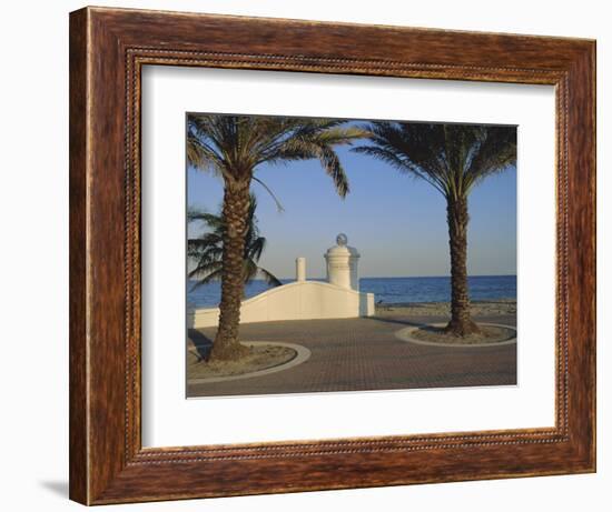Wave Wall Promenade, Fort Lauderdale, Florida, USA-Fraser Hall-Framed Photographic Print