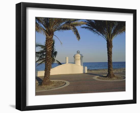 Wave Wall Promenade, Fort Lauderdale, Florida, USA-Fraser Hall-Framed Photographic Print