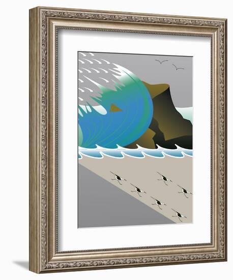 Wave-Marie Sansone-Framed Giclee Print