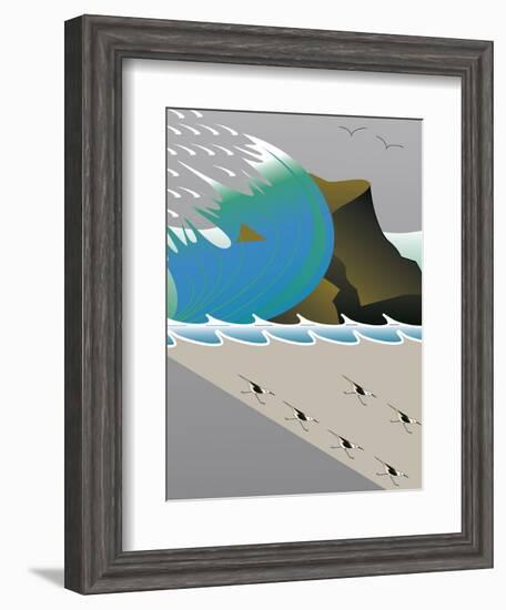 Wave-Marie Sansone-Framed Giclee Print