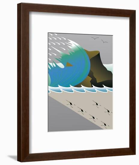 Wave-Marie Sansone-Framed Giclee Print