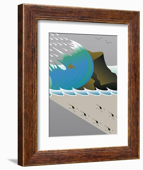 Wave-Marie Sansone-Framed Giclee Print