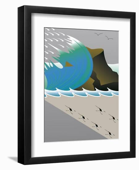 Wave-Marie Sansone-Framed Giclee Print