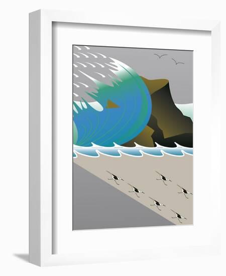 Wave-Marie Sansone-Framed Giclee Print