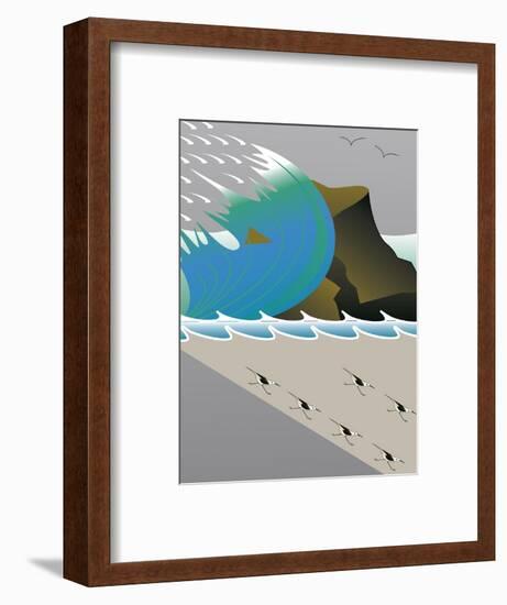 Wave-Marie Sansone-Framed Giclee Print